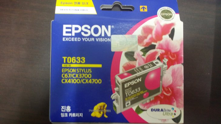 EPSON 정품 잉크 T0634, EPSON 정품 잉크 T0633 T0632 T0621