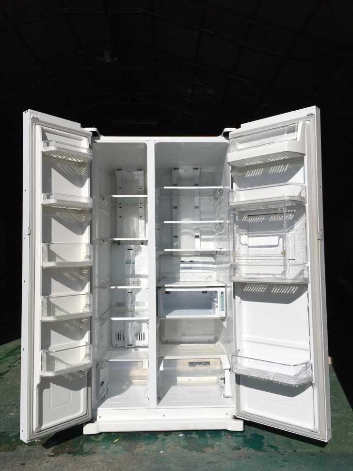 삼성지펠 강화유리 양문형냉장고.무료설치.무료배송