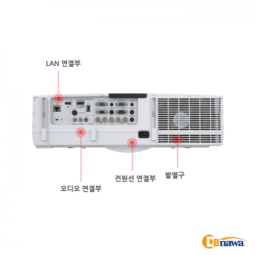 풀HD빔프로젝터 NEC NP-PA500U 5천안시 HDMI/DISPLAY다양한단자