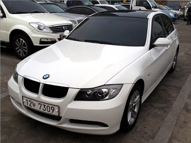 08년식 BMW 320i 흰색 7만Km 무사고최저가 판매합니다